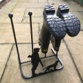 Man And Dog 2 Pair Boot Rack