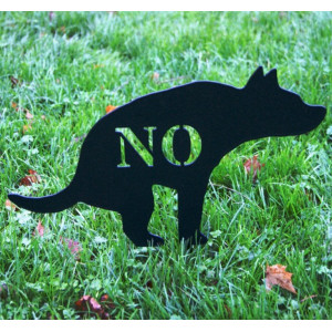 Dog 'No Fouling' Silhouette