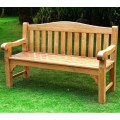 Oxford 3 Seater Teak Garden Bench (Fully Assembled)