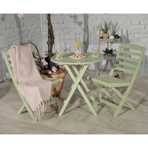 Porto Folding Bistro Set Green