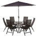 Sorrento Recliner Dining Set - 6 Seater