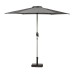 2.5m Brushed Aluminium Crank & Tilt Parasol - Grey