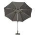 3m Brushed Aluminium Crank & Tilt Parasol - Grey