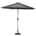 3m Brushed Aluminium Crank & Tilt Parasol - Grey