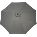 3m Brushed Aluminium Crank & Tilt Parasol - Grey