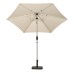 2.5m Brushed Aluminium Crank & Tilt Parasol - Ivory