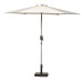 2.5m Brushed Aluminium Crank & Tilt Parasol - Ivory