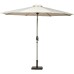 3m Brushed Aluminium Crank & Tilt Parasol - Ivory