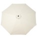 3m Brushed Aluminium Crank & Tilt Parasol - Ivory