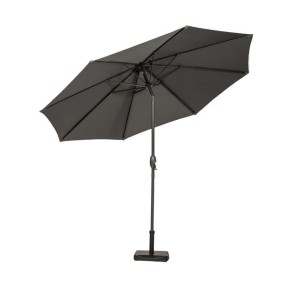 3m Grey Crank and Tilt Parasol