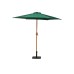 2.5m Green Wood-Look Crank and Tilt Parasol