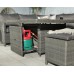 Paris Modular Corner Set With Rectangular Fire Pit Table