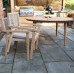 Roma Patio Dining Set with Stacking Rope Chairs 150cm