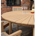 Roma Patio Dining Set with Stacking Rope Chairs 150cm