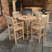 Roma Bar Set with Rope High Chairs