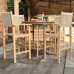 Roma Bar Set with Rope High Chairs