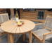 Roma Bistro Set with Stacking Rope Chairs 80cm