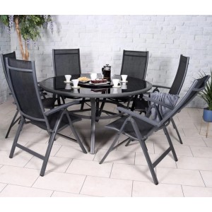 Sorrento Recliner Dining Set - 6 Seater