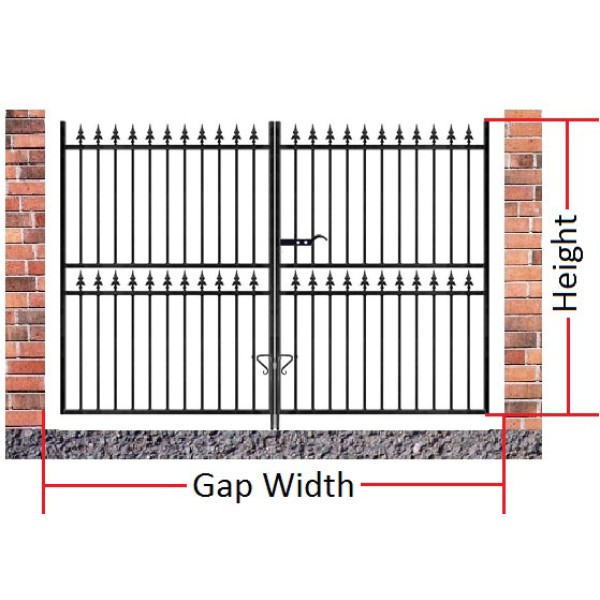 Made to Measure Corfe Tall Double Gate