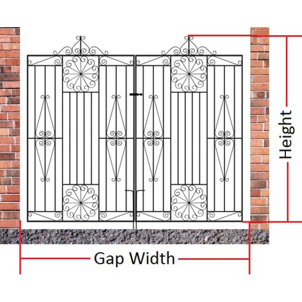 Made to Measure Edinburgh Tall Double Gates