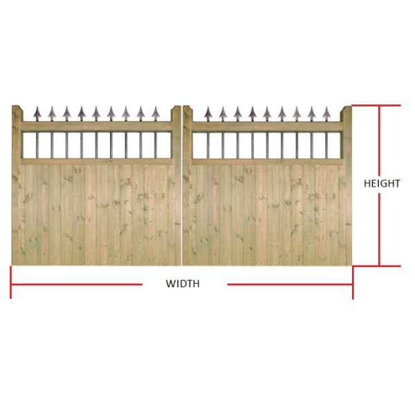 Made to Measure Hampton Double Gates