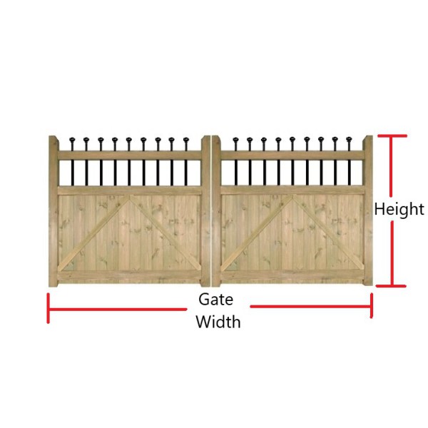 Made to Measure Kensington Double Gates