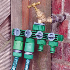 4 Way Water Tap Connector