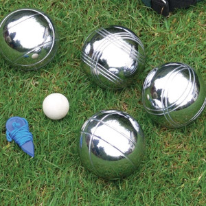 Steel French Boules Garden Game Set