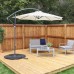 3m Cream Cantilever Parasol