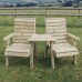 Clover Love Seat With Angled Table