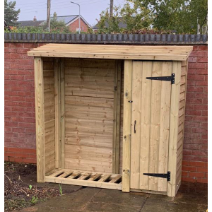 Log Store With Tool Shed (6ft x 6ft)