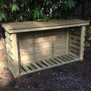 Heavy Duty Slatted Log Store (4ft x 6ft)