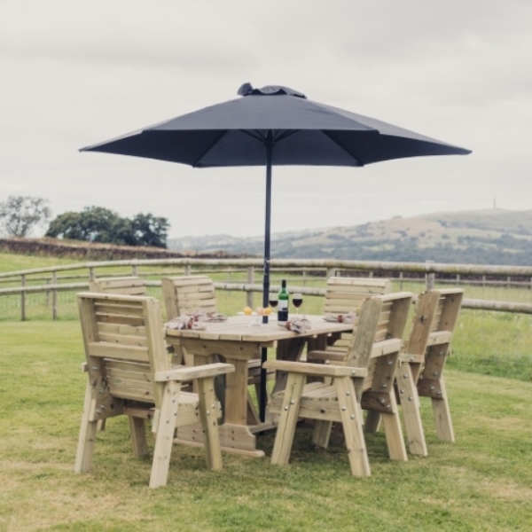 Ergo Table And Chairs Set - 6 Seater