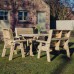 Ergo Table, Chairs And Bench Set - 8 Seater
