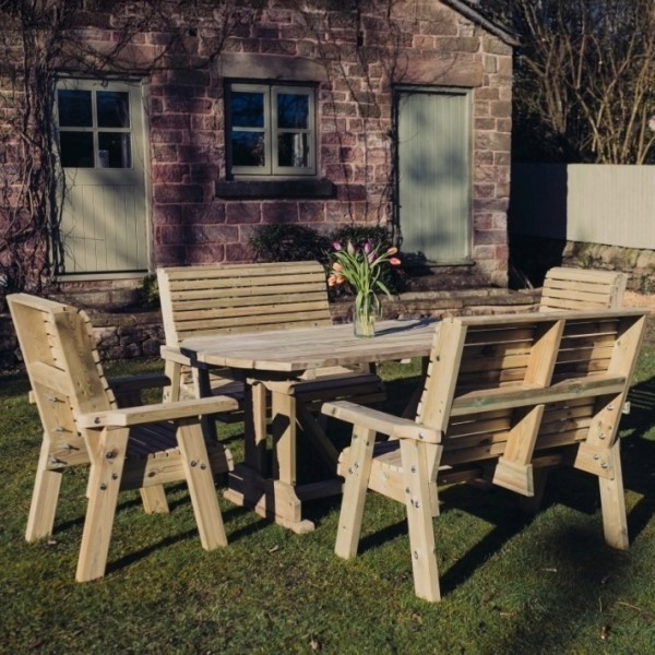 Ergo Table, Chairs And Bench Set - 8 Seater