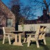 Ergo Table And Bench Set - 4 Seater