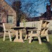 Ergo Table And Bench Set - 4 Seater