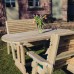 Ergo Table And Bench Set - 4 Seater