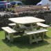 Westwood Pressure Treated 8 Seater Square Picnic Table