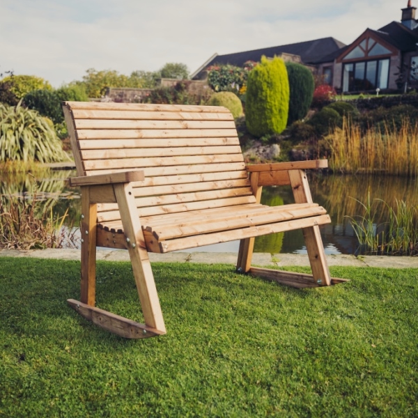 Valley Wooden Garden Rocking Bench