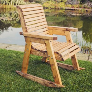 Valley Wooden Garden Rocking Chair