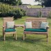 Valley Trio Love Seat With Angled Table