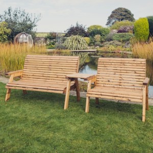 Valley Love Seat With Angled Table - 5 Seater