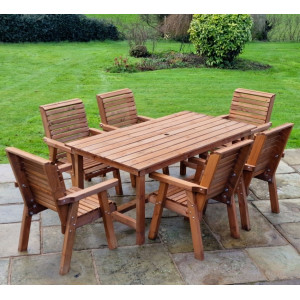 Valley Table And Chairs Set - 6 Seater