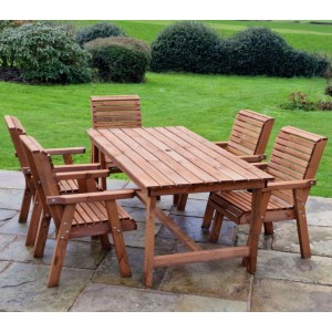 Valley Table And Chairs Set - 5 Seater