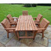 Valley Table And Chairs Set - 5 Seater