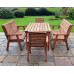 Valley Table, Chairs And Bench Set -  8 Seater