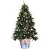 Christmas Planter - Snowy Woodland Scene