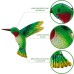 Hummingbird Glass Wall Art - Green