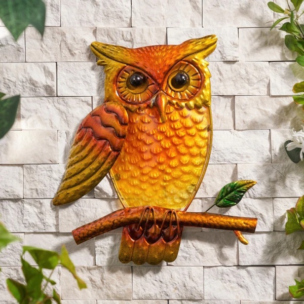 Owl Glass Wall Art